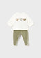 Conjunto polaina y sudadera recién nacida Ref. 2555-060