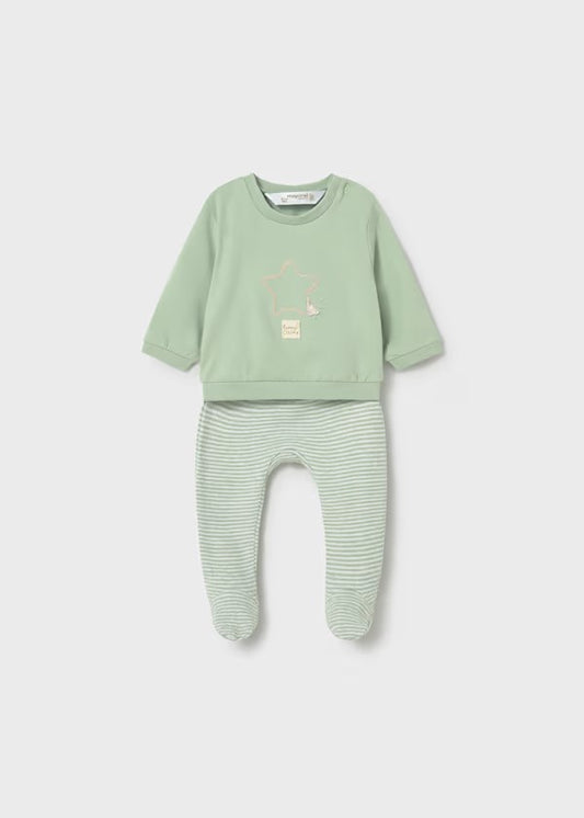 Conjunto polaina y sudadera recién nacido Ref. 1599-024