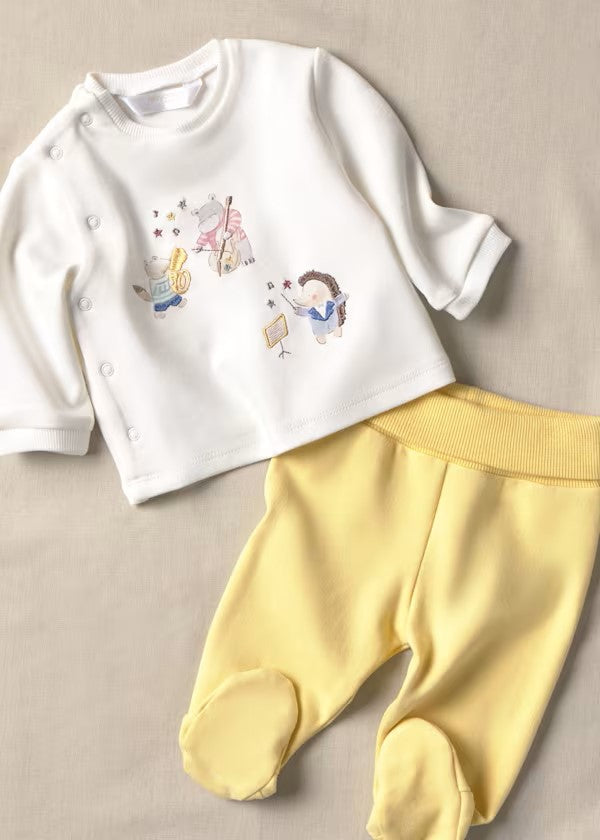 Conjunto polaina y sudadera recién nacido Ref. 2520-081