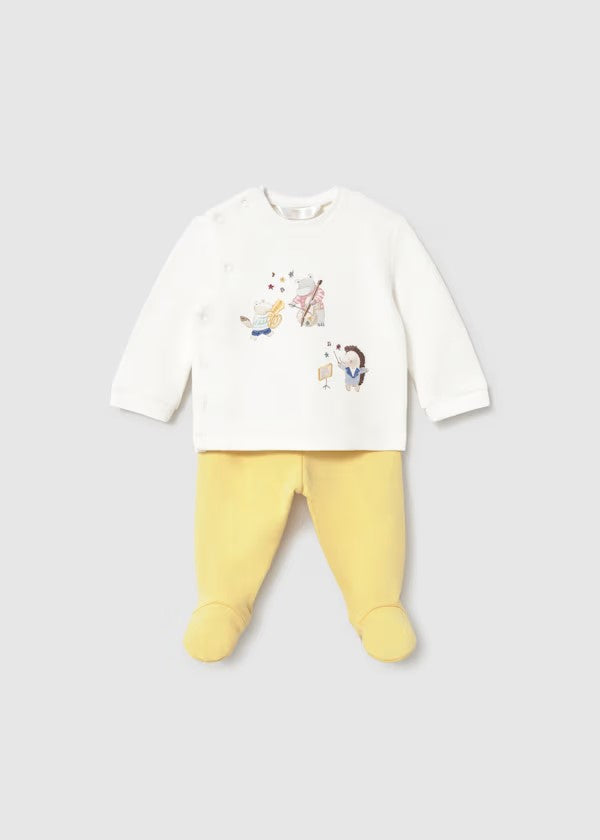 Conjunto polaina y sudadera recién nacido Ref. 2520-081