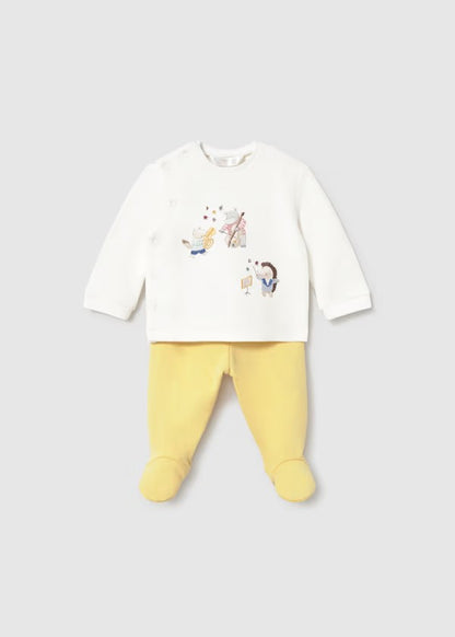 Conjunto polaina y sudadera recién nacido Ref. 2520-081