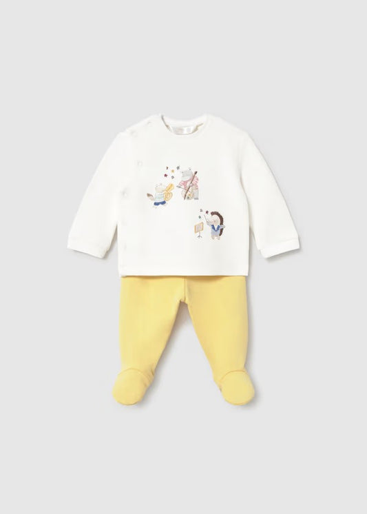 Conjunto polaina y sudadera recién nacido Ref. 2520-081