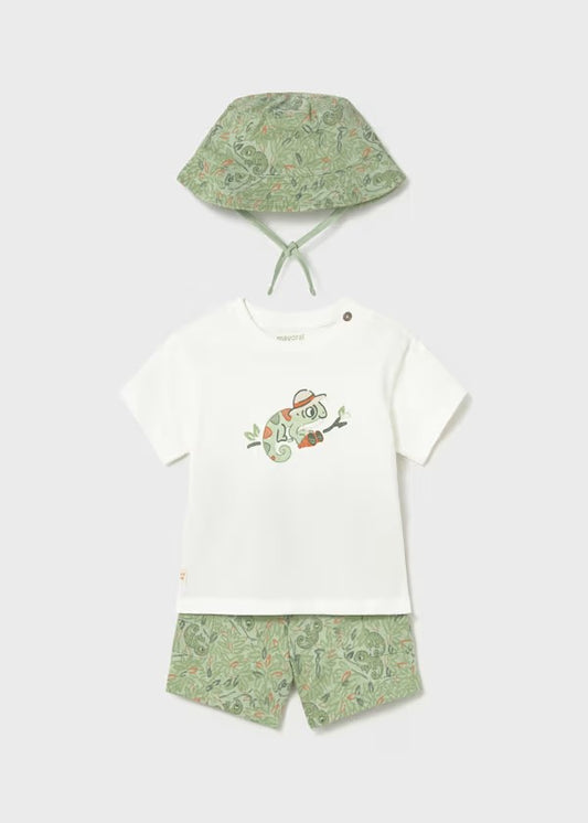 Conjunto punto 3 piezas con gorro bebé Ref. 1667-081