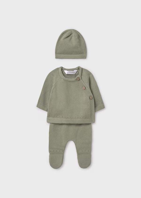 Conjunto regalo 3 piezas tricot unisex Ref. 9981-042