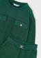 Conjunto sudadera bolsillos y pantalón niña Ref. 4816-077*