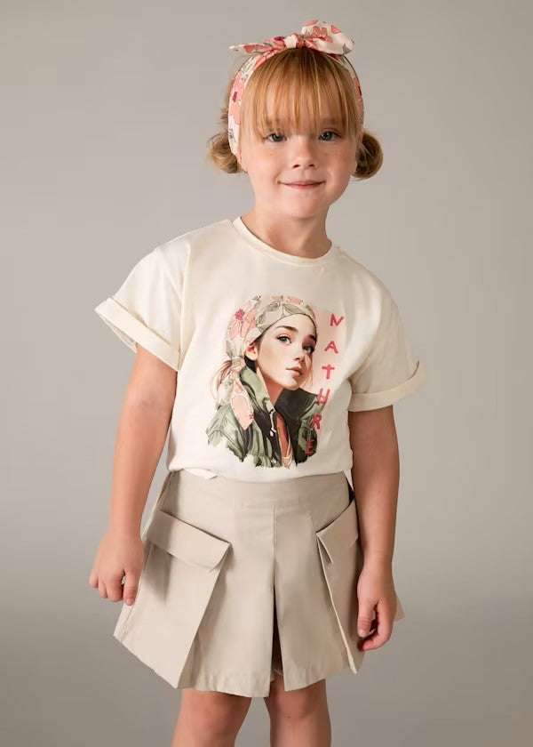 Falda pantalón cargo niña Ref. 3908-061