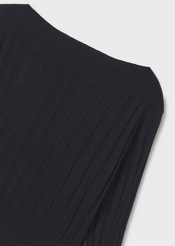 Jersey detalles canalé chica Ref. 7313-082 Negro