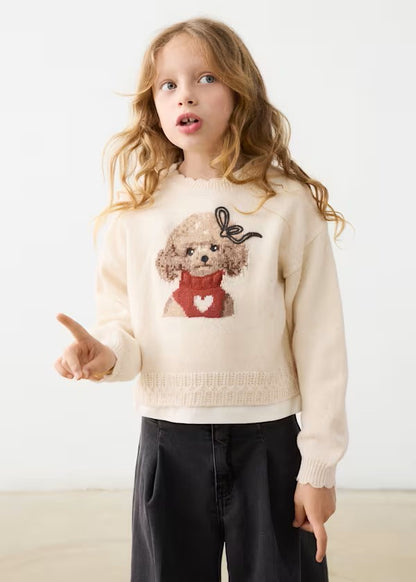 Jersey intarsia niña Ref. 4315-036