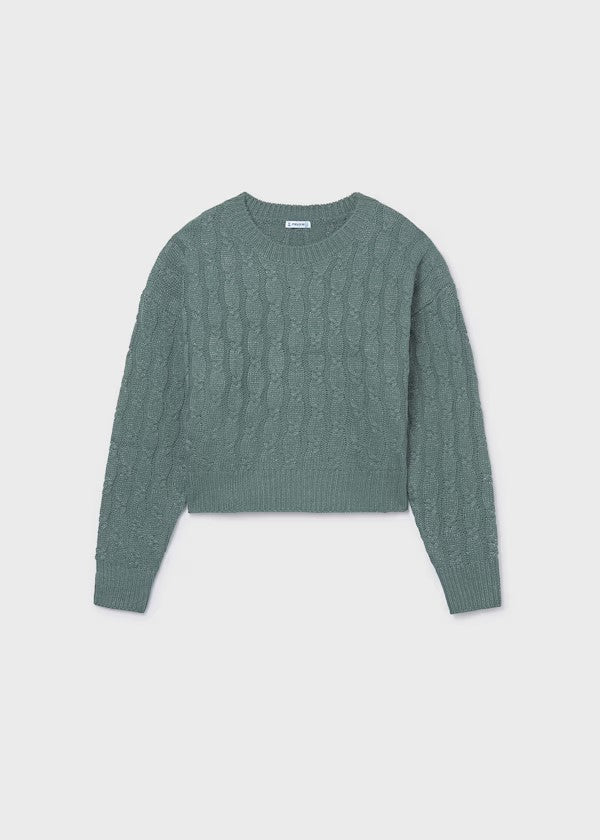 Jersey trenzas chica Ref. 7309-037 Eucalipto