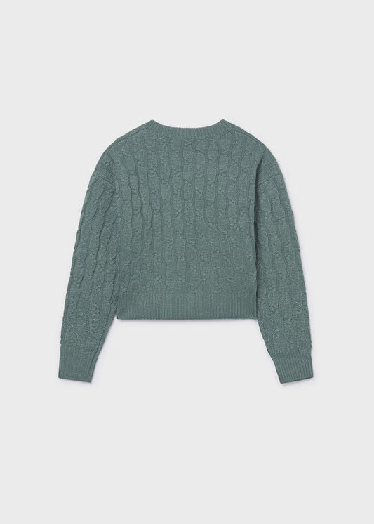 Jersey trenzas chica Ref. 7309-037 Eucalipto