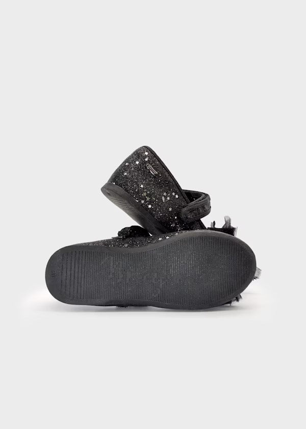 a. Mercedita purpurina lazo niña Ref. 44552-016 Negro metal