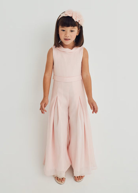 Abel&Lula Mono largo gasa bambula niña Ref. 5220-010 color Rosa Peonia