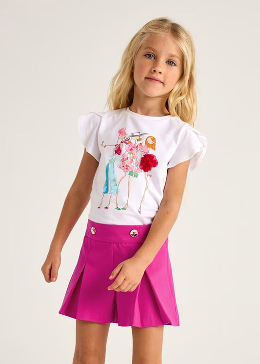 Pantalón corto fuelles niña Ref. 3201-072