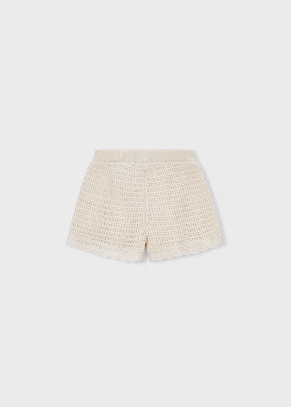 Conjunto Top crochet niña Ref. 3029-067 / Short calado niña Ref. 3223-050