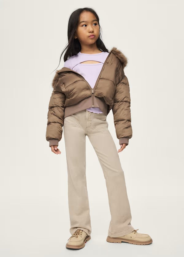Pantalón flare sarga chica Ref. 7501-079
