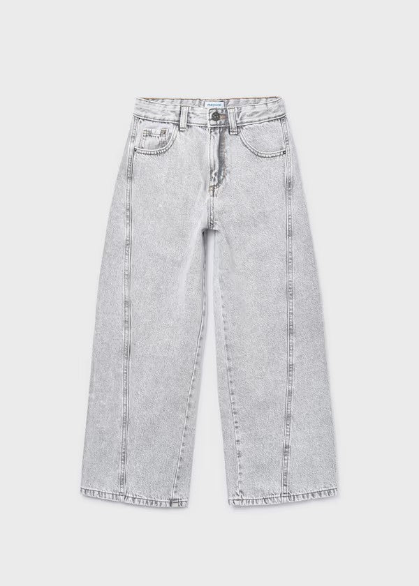 Pantalón largo vaquero wide leg chica Ref. 6552-016