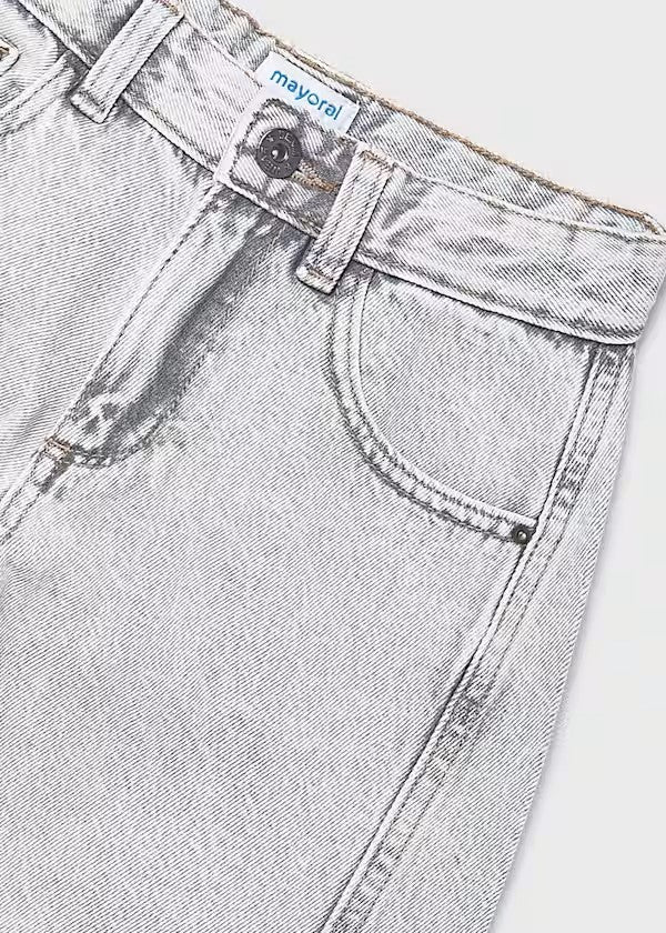 Pantalón largo vaquero wide leg chica Ref. 6552-016