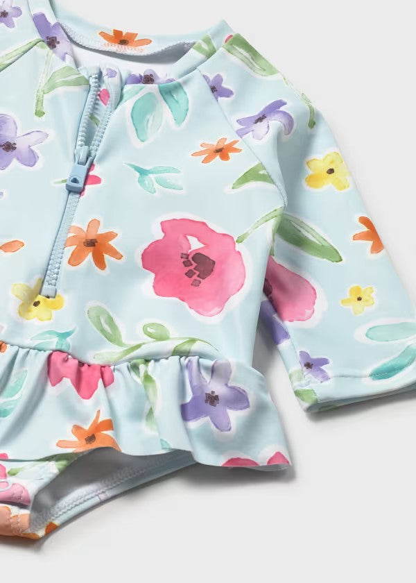 Pelele baño con gorro protección solar recién nacida Ref. 1634-029