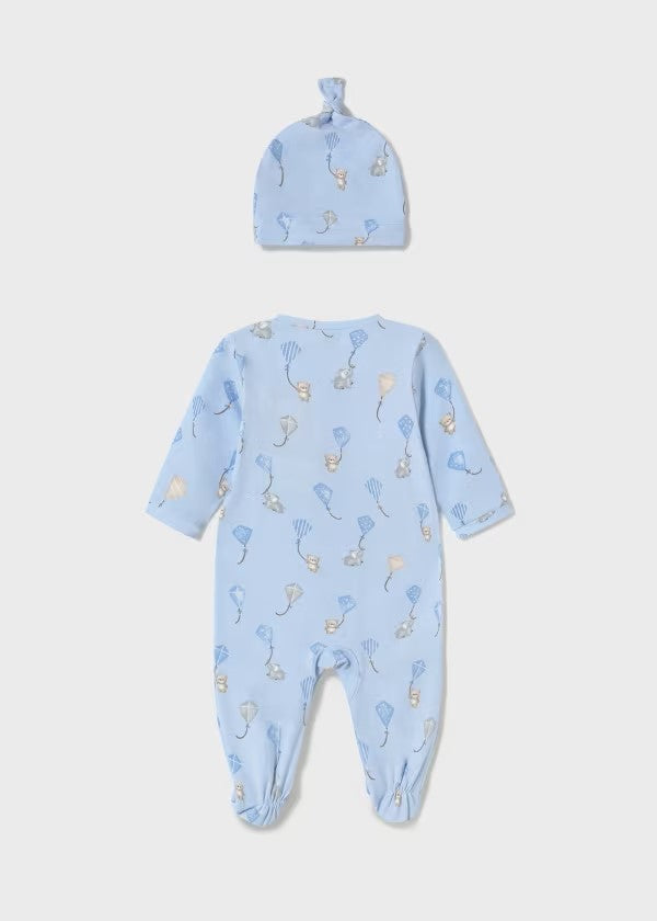 Pelele largo con gorro recién nacido Ref. 1706-093