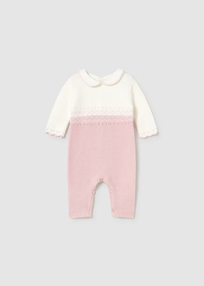 Pelele tricot recién nacida Ref. 2601-025 Cuarzo