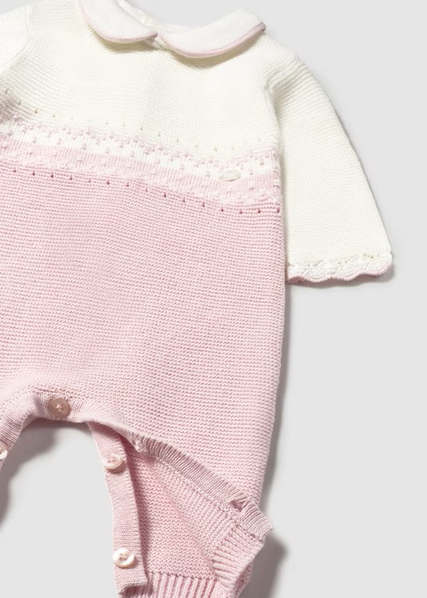 Pelele tricot recién nacida Ref. 2601-025 Cuarzo