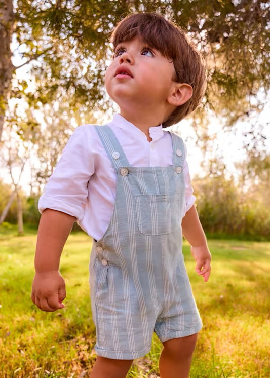 Peto de rayas con lino bebé Ref. 1658-067