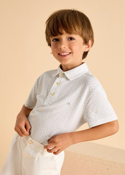 Polo estampado geométrico niño Ref. 3101-039