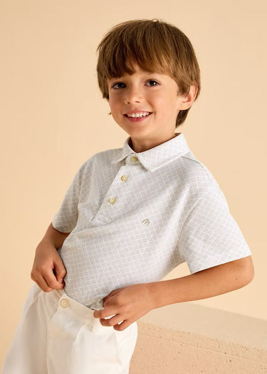 Polo estampado geométrico niño Ref. 3101-039
