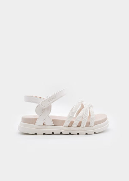 a. Sandalia niña Ref. 43738-024 Blanco talla 26-29
