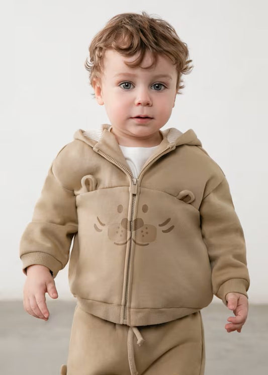 Sudadera cremallera interactiva animalitos bebé Ref.2430-087