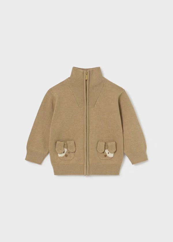 Sudadera cremallera tricot perritos bebé Ref. 2381-006