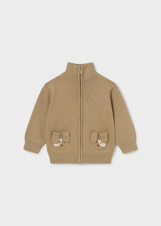 Sudadera cremallera tricot perritos bebé Ref. 2381-006