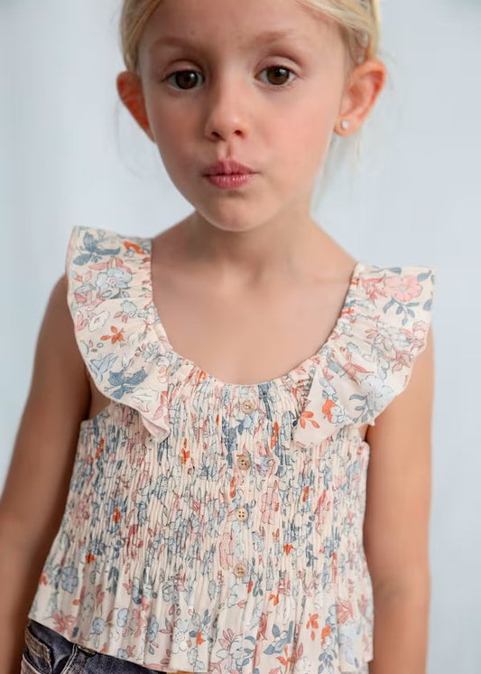 Top bambula estampado niña Ref. 3028-051