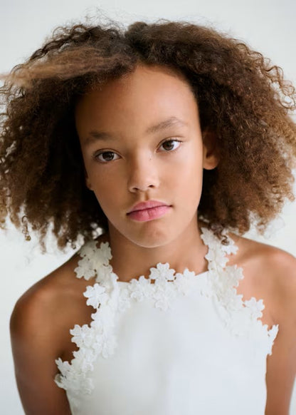 Top con detalle floral en tirantes chica Ref. 6015-019