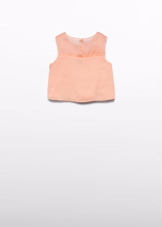 ABEL&LULA Top gasa flores 3d Ref. 5167-009