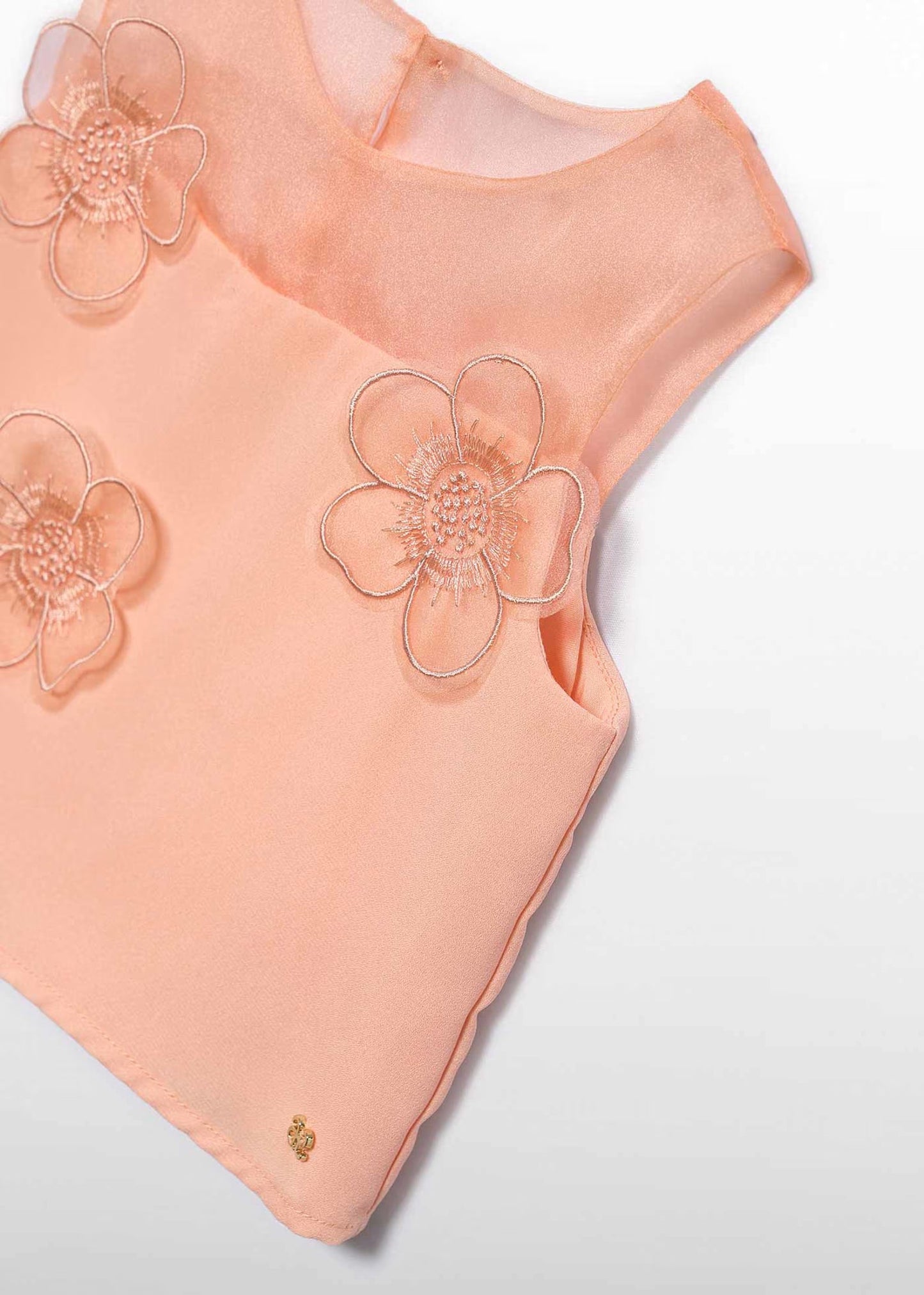 ABEL&LULA Chaqueta organza flores 3d Ref. 5306-009 / Top gasa flores 3d Ref. 5167-009