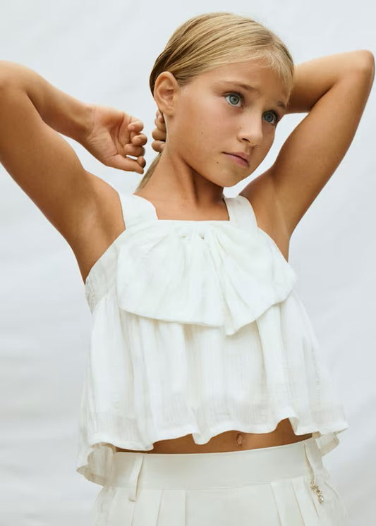 Top hilo metalizado lazo chica Ref. 6019-095