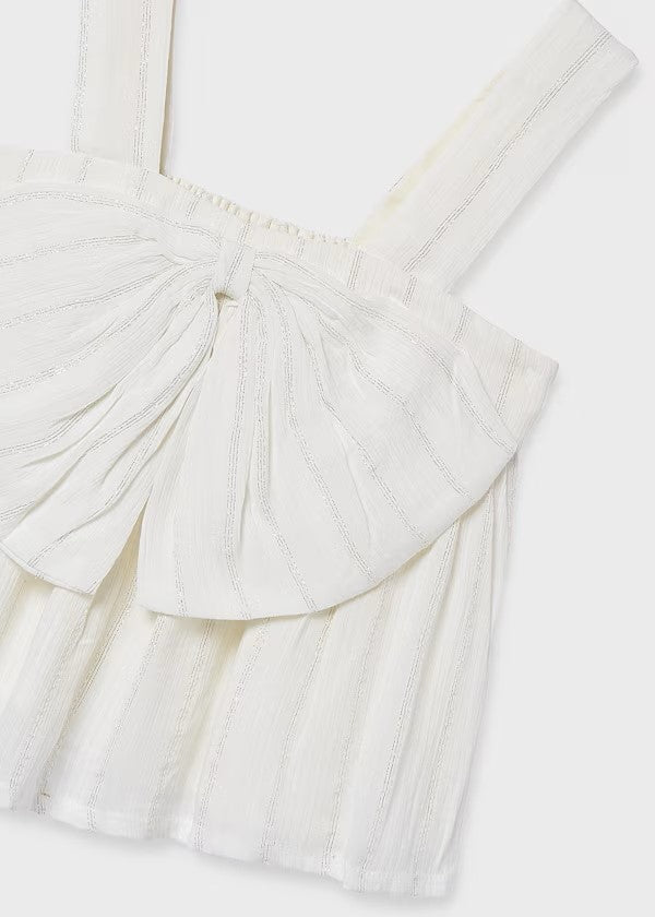 Top hilo metalizado lazo chica Ref. 6019-095