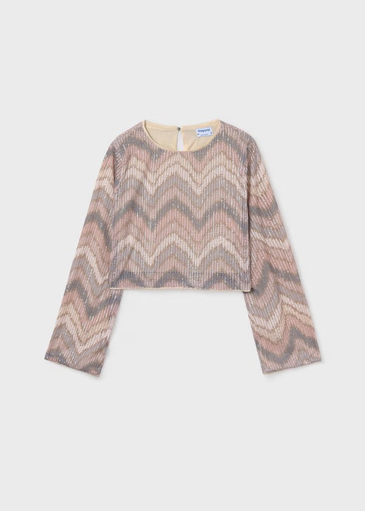 Top lentejuelas chica Ref. 7031-023 Nude