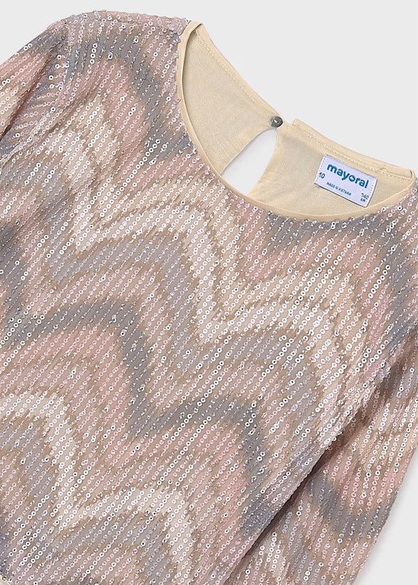 Top lentejuelas chica Ref. 7031-023 Nude