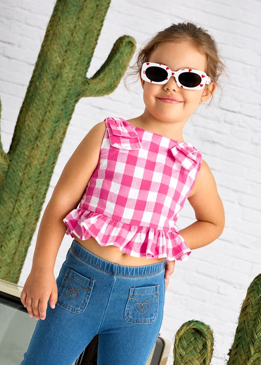 Top peplum lazo niña Ref. 3023-052