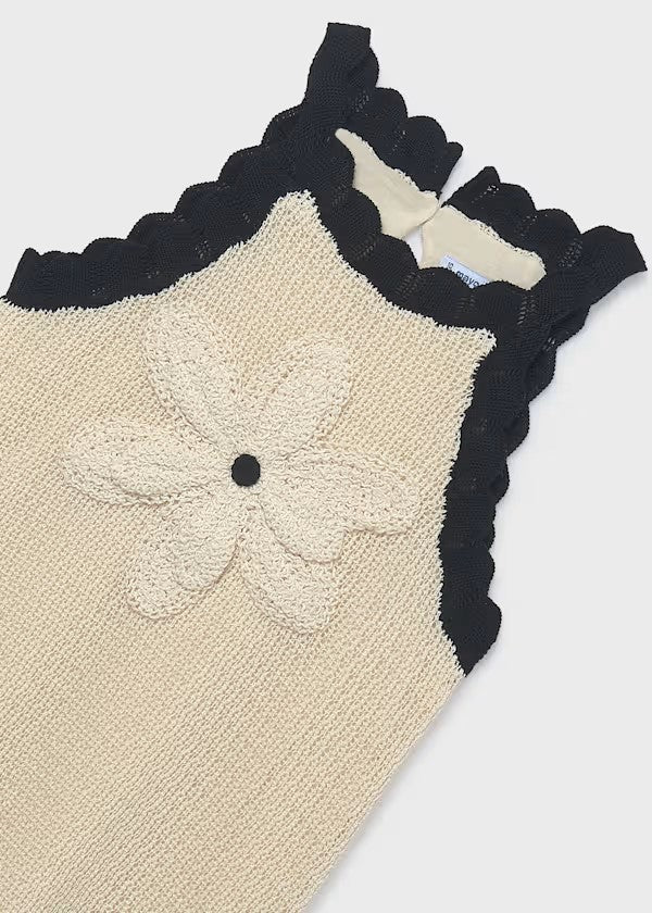 Vestido aplique flor chica Ref. 6911-035