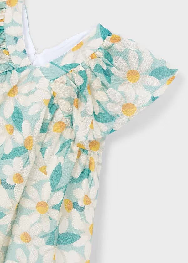 Vestido ceremonia estampado flores niña Ref. 3918-073