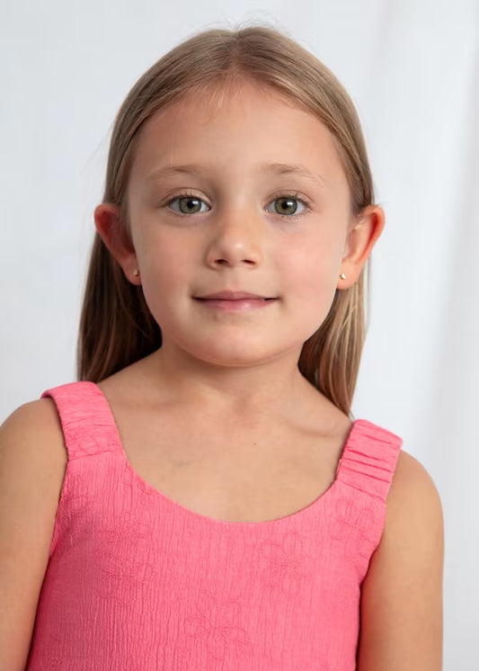 Vestido ceremonia flores niña Ref. 3925-010