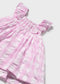 Vestido con cubrepañal vichy Ref. 1912-044
