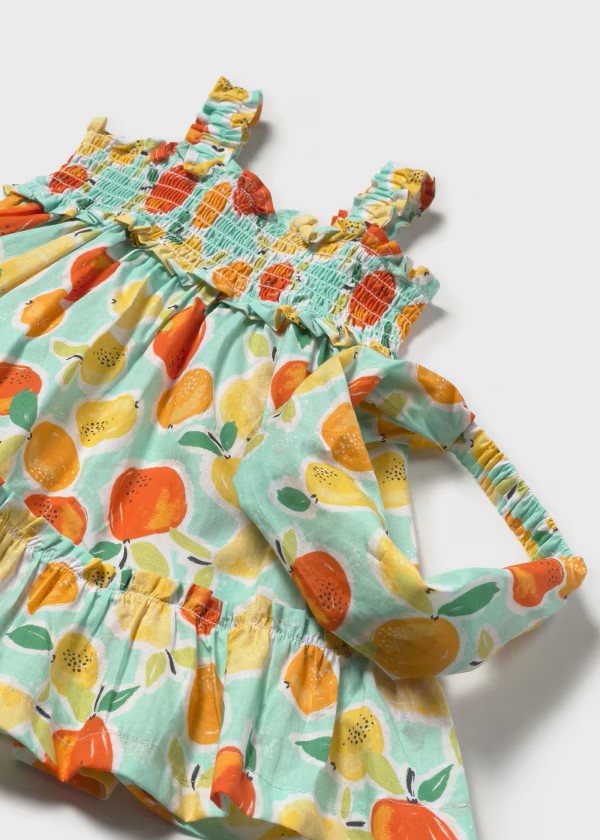 Vestido con diadema estampada bebé Ref. 1926-047