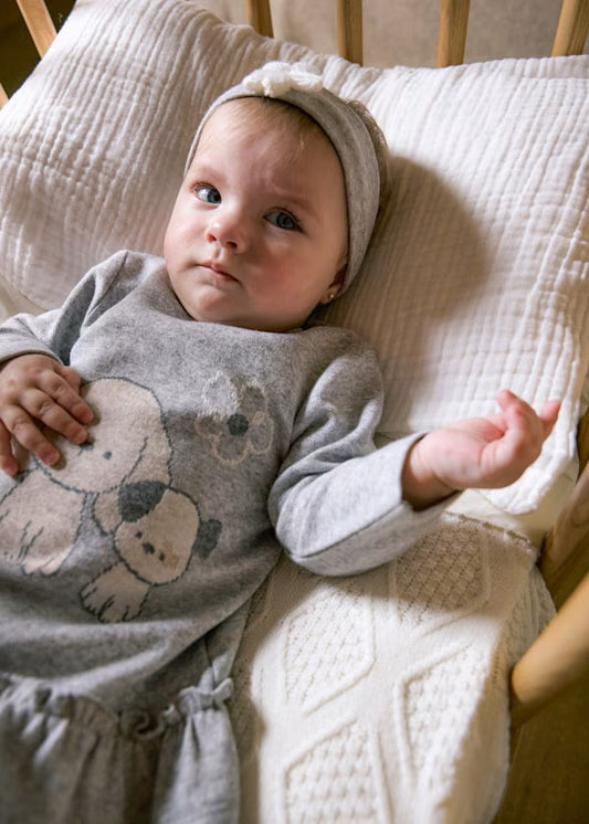 Vestido con diadema recién nacida Ref. 2809-014 Vapor vigore