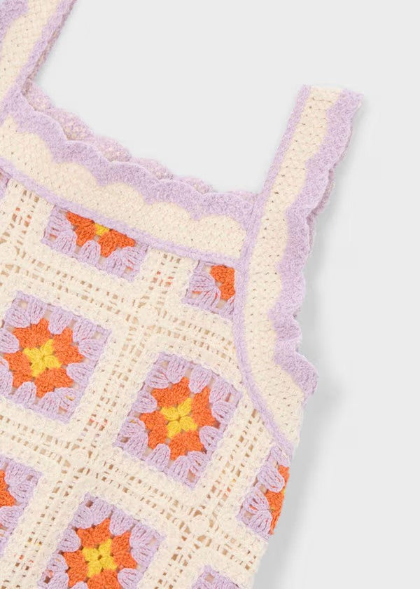 Vestido crochet niña Ref. 3935-067