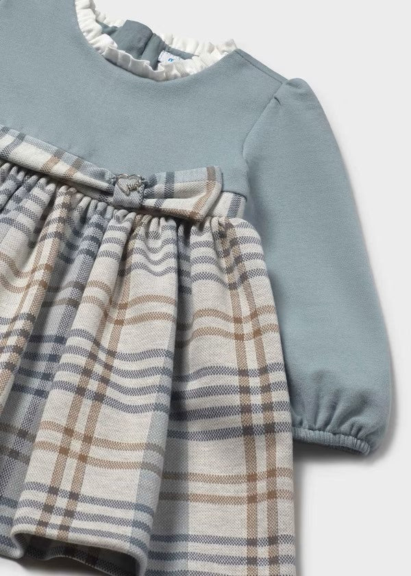 Vestido cuadros combinado bebé Ref. 2903-068