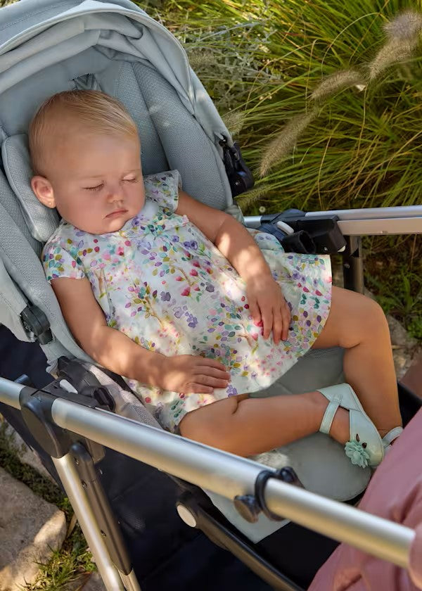 Vestido estampado ceremonia recién nacida Ref. 1885-040